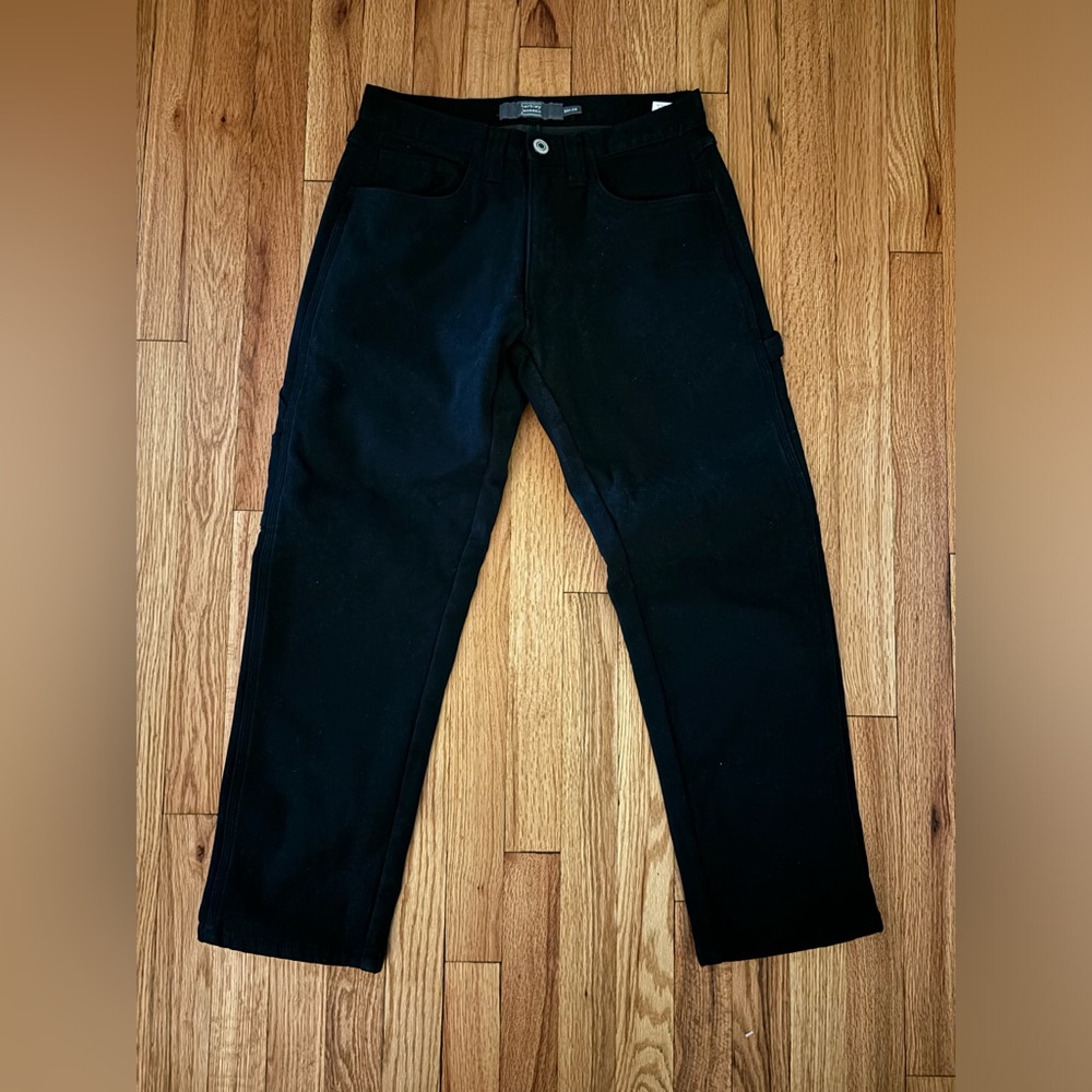 Fleece Lined Men’s Black Jeans